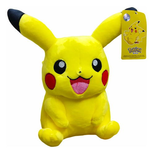 Peluche Pokémon: Pikachu Sonriendo 25cm