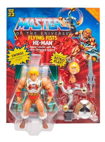 Figura He-man Puño Boleador, Motu. Mattel