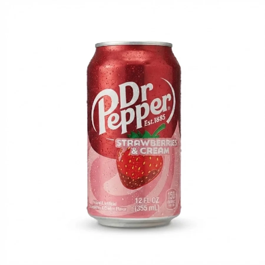 Dr. Pepper Strawberries & Cream, Lata Bebida 355ml