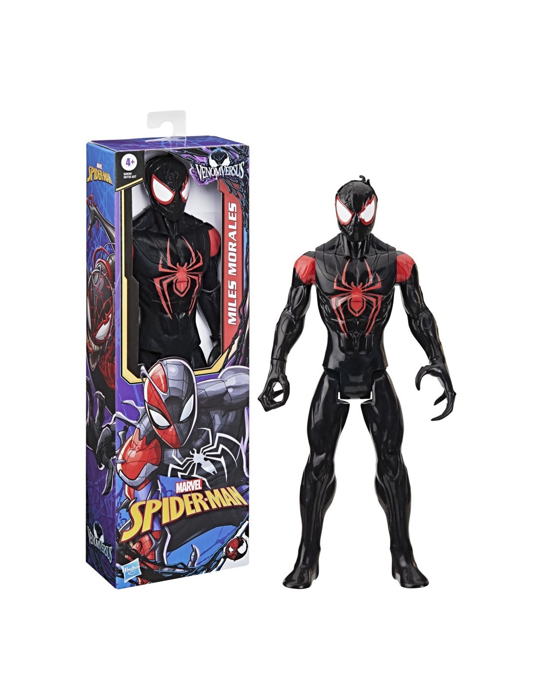 Figura Miles Morales, Spider-man Venomversus. Marvel Titan