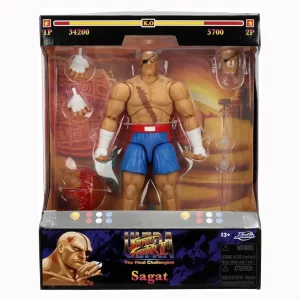 Figura Sagat, Street Fighter II. Articulada 20cm