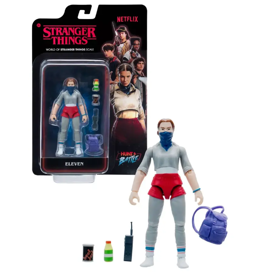 Figura Eleven 10cm Stranger Things. Articulada c/ accesorios