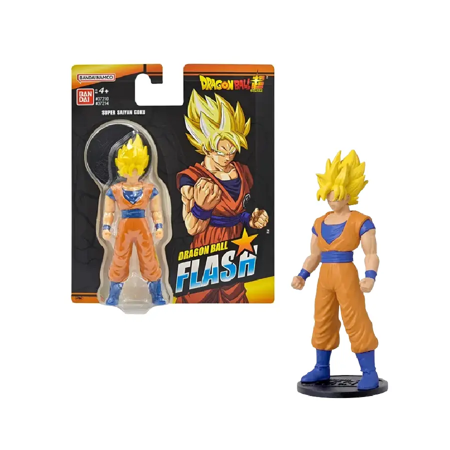 Figura Goku Super Saiyajin, Dragon Ball Flash. Bandai 10cm
